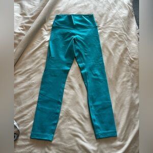 Lululemon Blue 25” Wunder Under Leggings